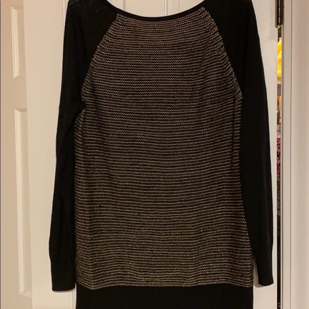 Loft black and gold sweater